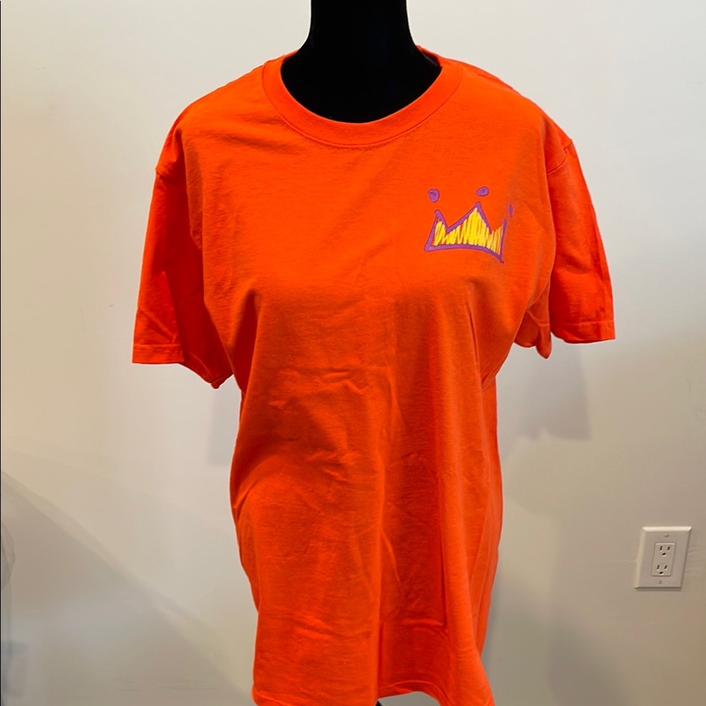 Orange Graphic boyfriend T-Shirt